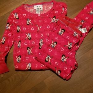 Ladies Betty Boo longjohns and thermal shirt